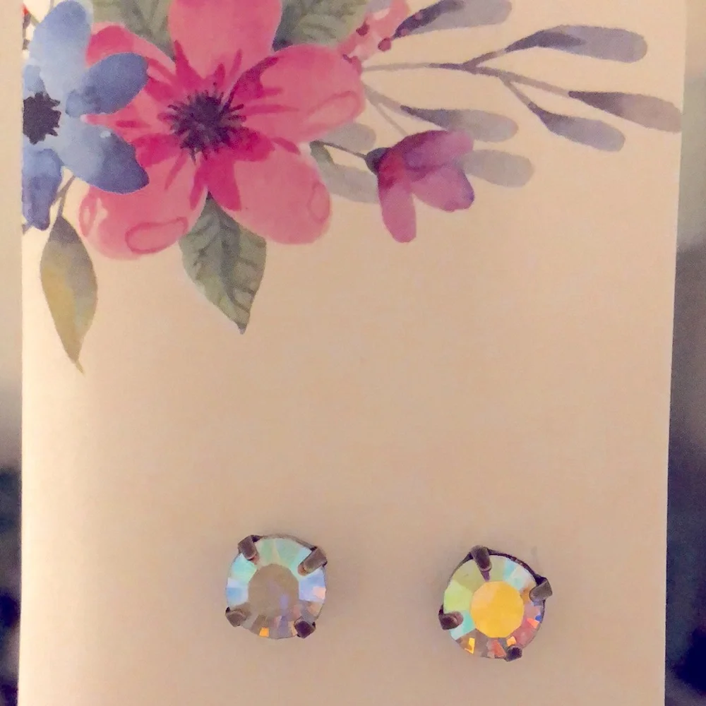 Aurora Borealis Crystal Earrings